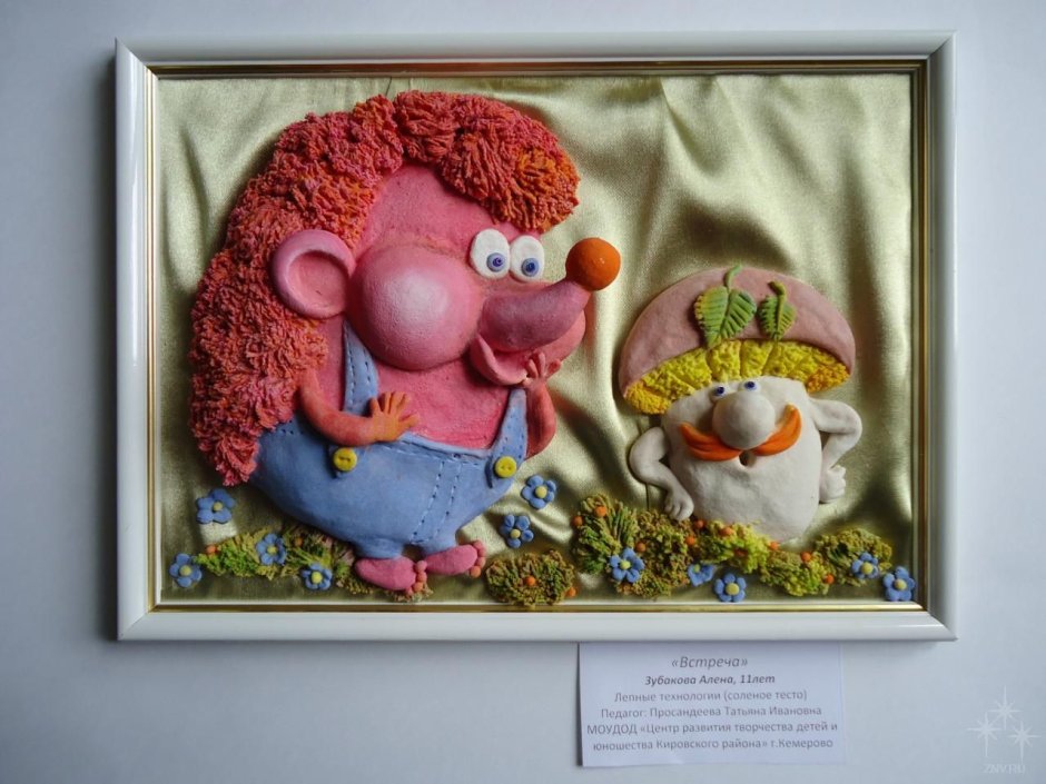 Смешные композиции из солёного теста