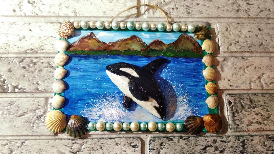 Панно из теста морская тематика