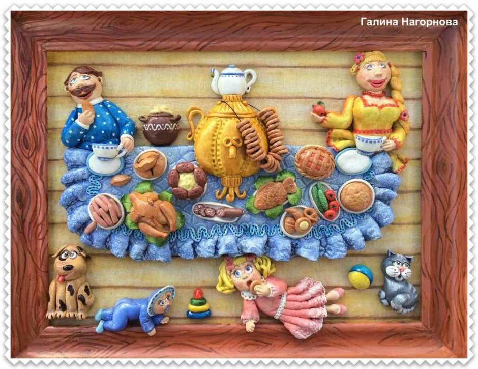 Соленое тесто панно для кухни