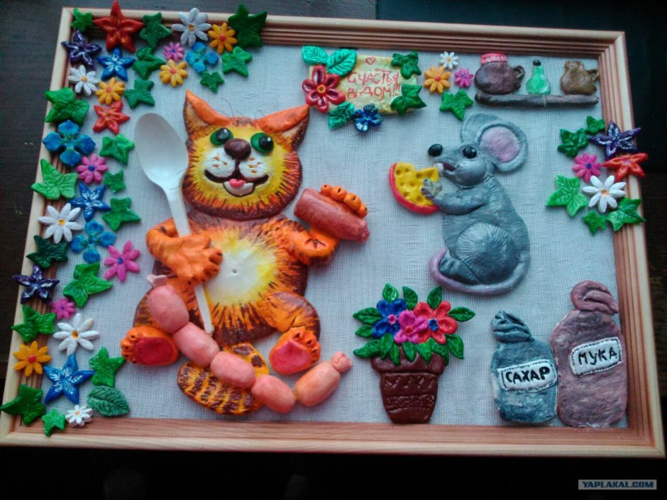 Поделки из тестопластики