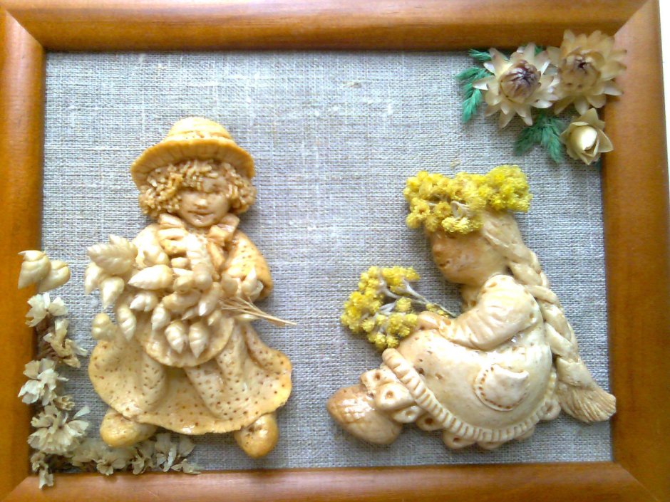 Композиция из соленого теста