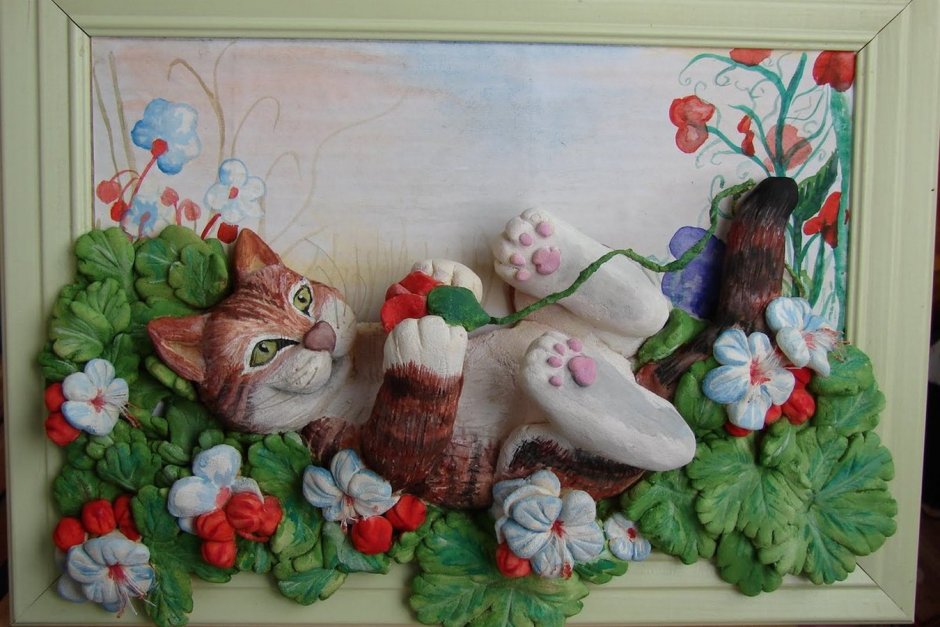 Лепим картину из соленого теста