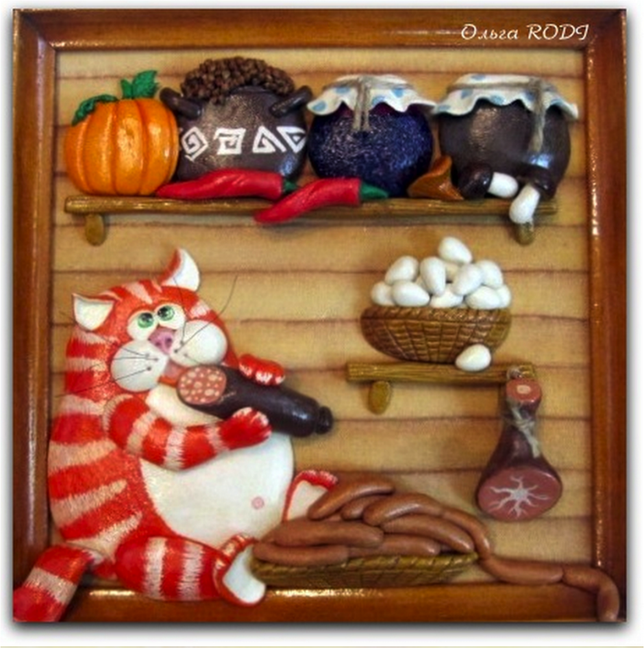 Панно из соленого теста на кухню