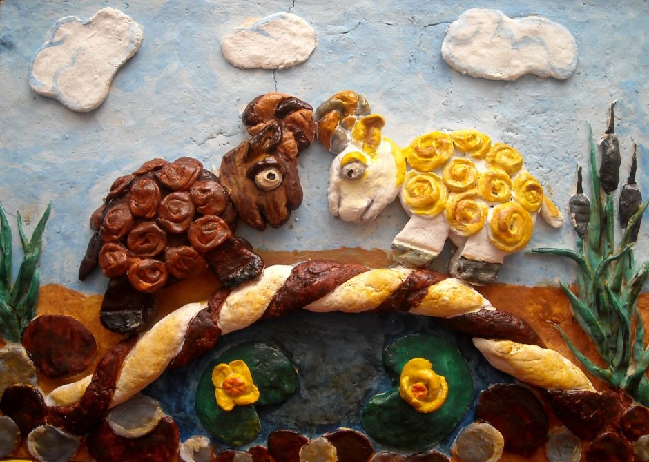 Композиция из теста