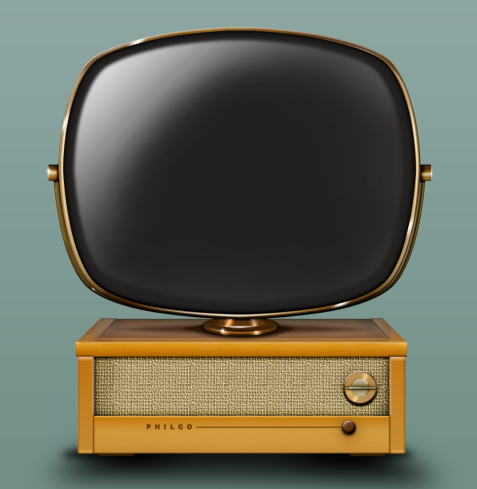 Современный телевизор в стиле ретро