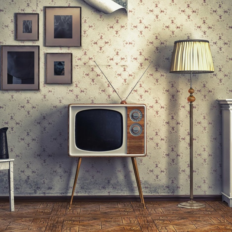 Тумба под телевизор в ретро стиле