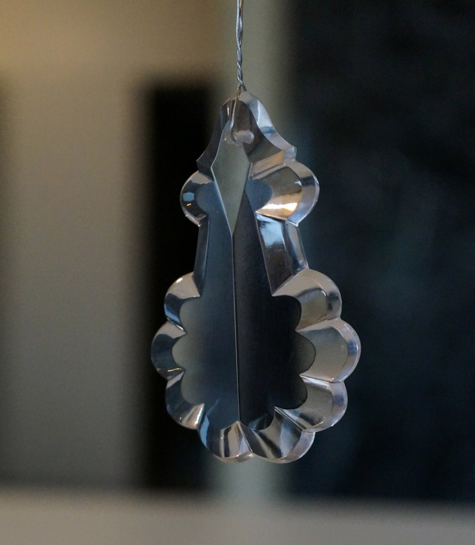 Хрустальная подвеска дубовый лист