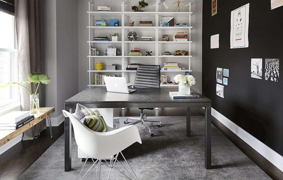 Офис в сером стиле