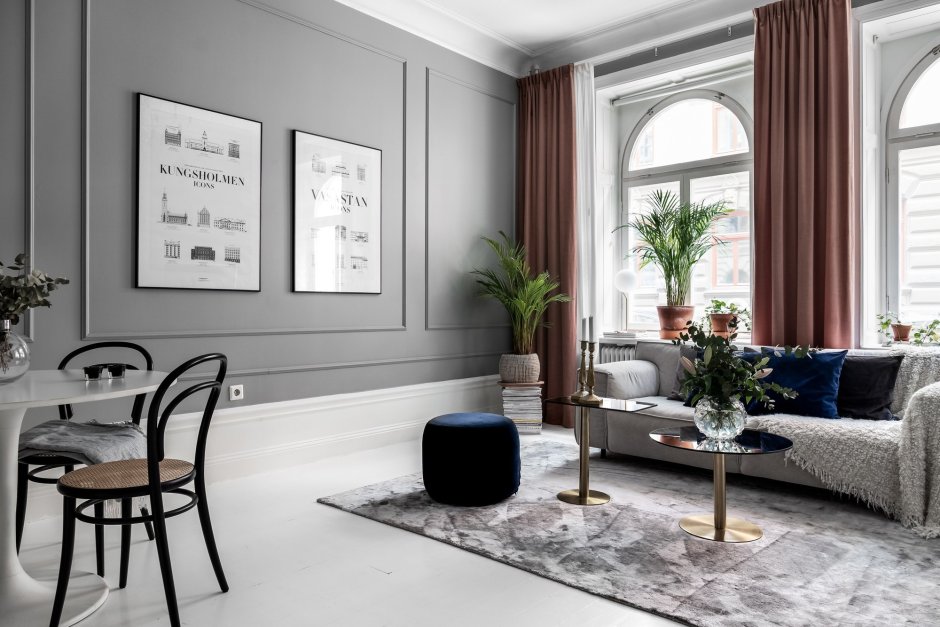 Серые стены в офисе