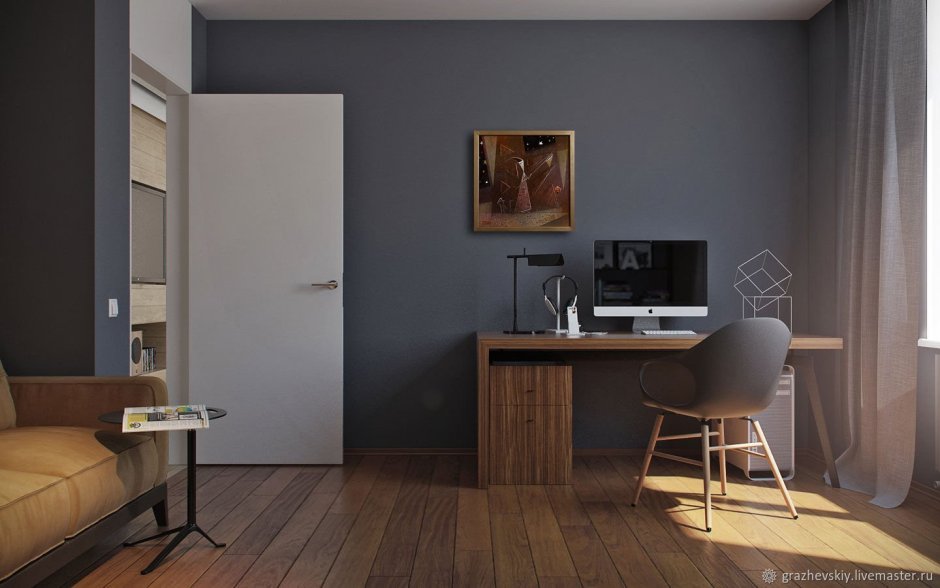 Офисная мебель серого цвета