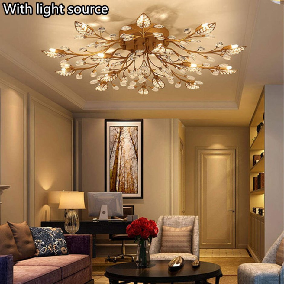 Люстра в спальню современная классика