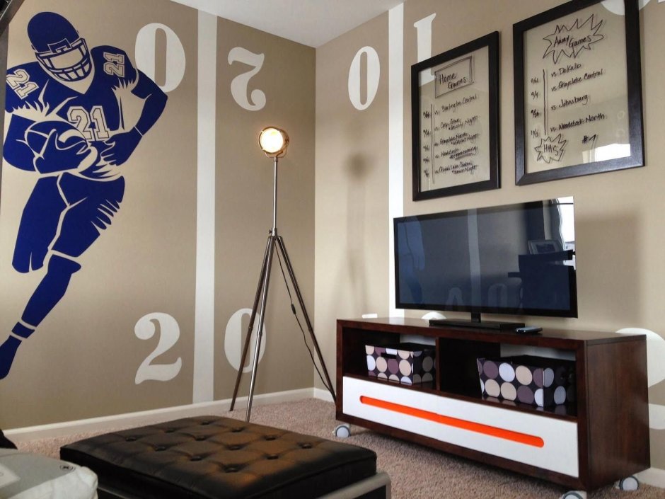 Комната в спортивном стиле