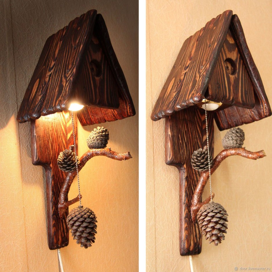 Светильник в русском стиле