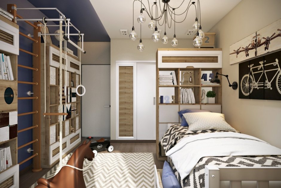 Комната подростка в скандинавском стиле