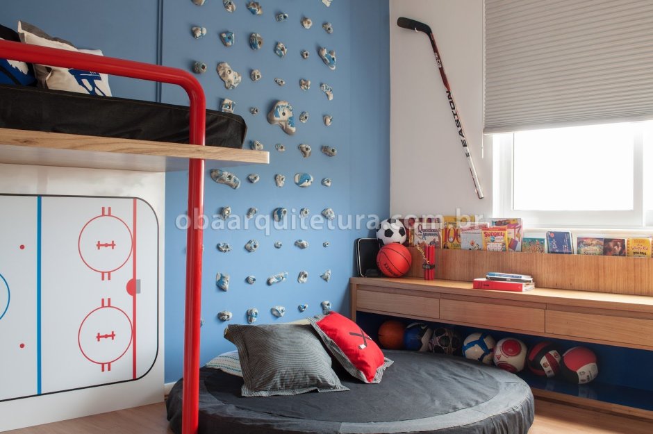 Детская комната в хоккейном стиле