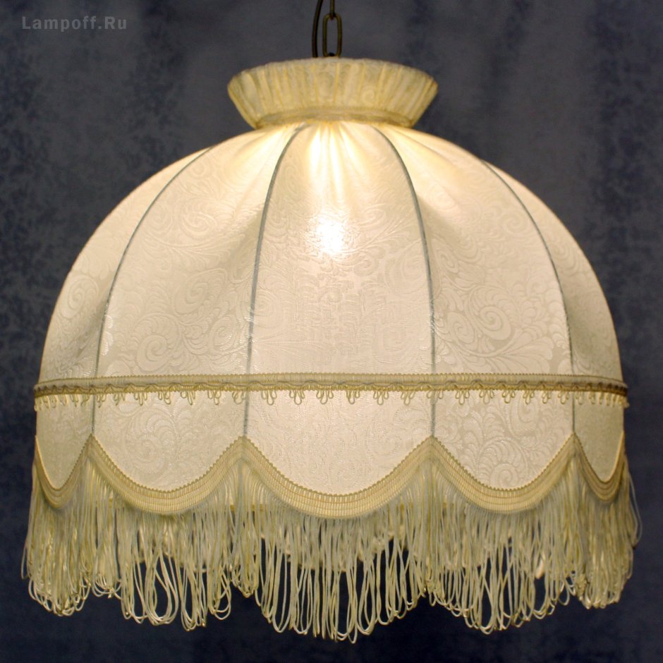 Старинные абажуры с бахромой