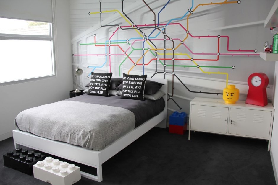 Стены в комнате подростка