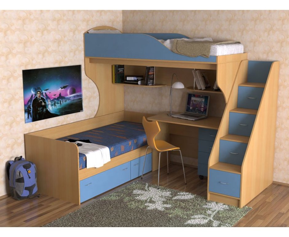 Кровать дуэт 2 СЛАВМЕБЕЛЬ