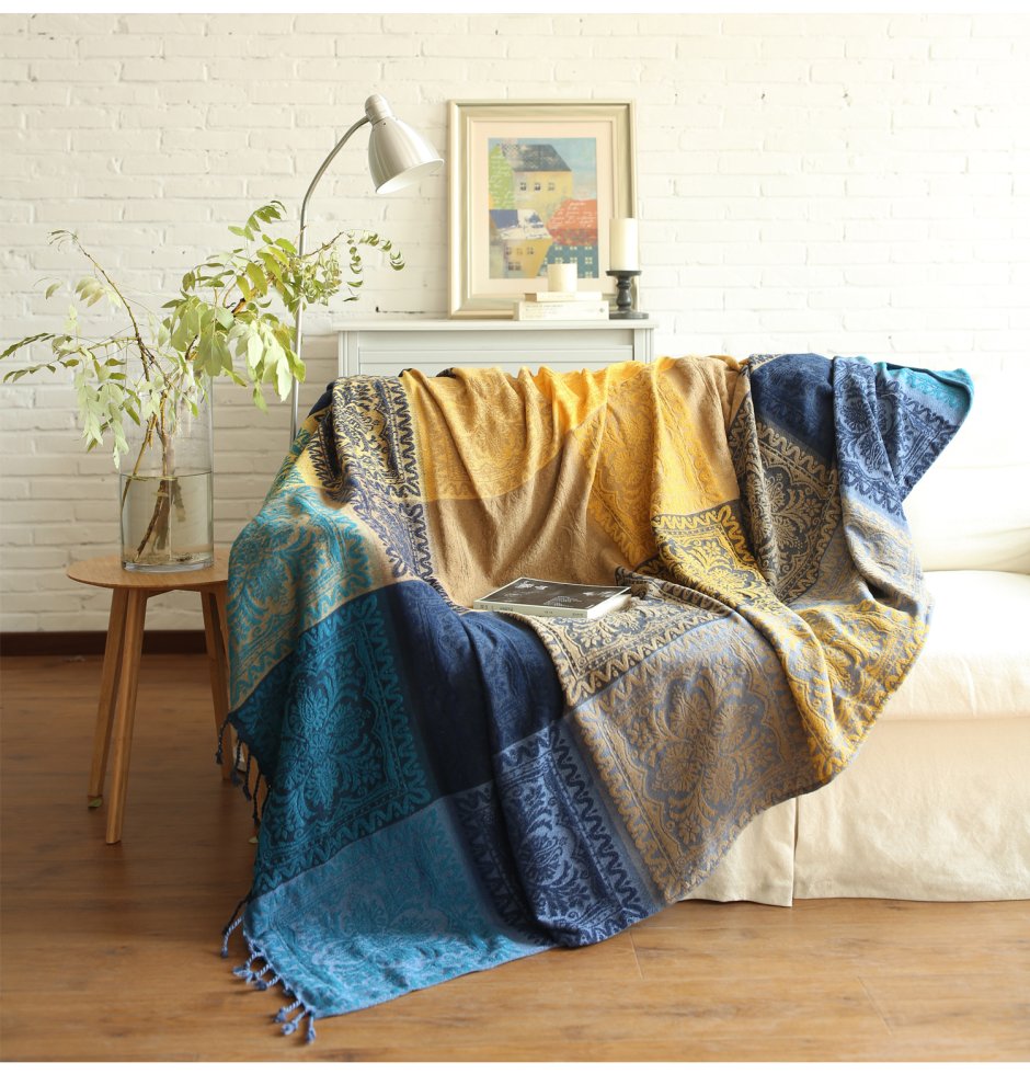 Плед для кожаного дивана нескользящий