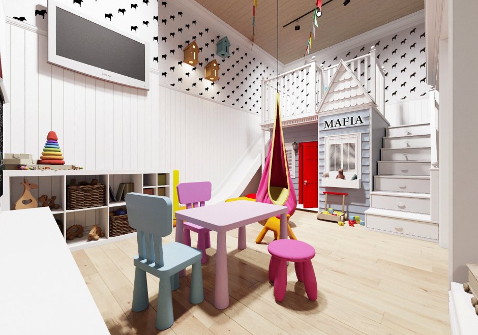 Кафе с большой игровой зоной для детей