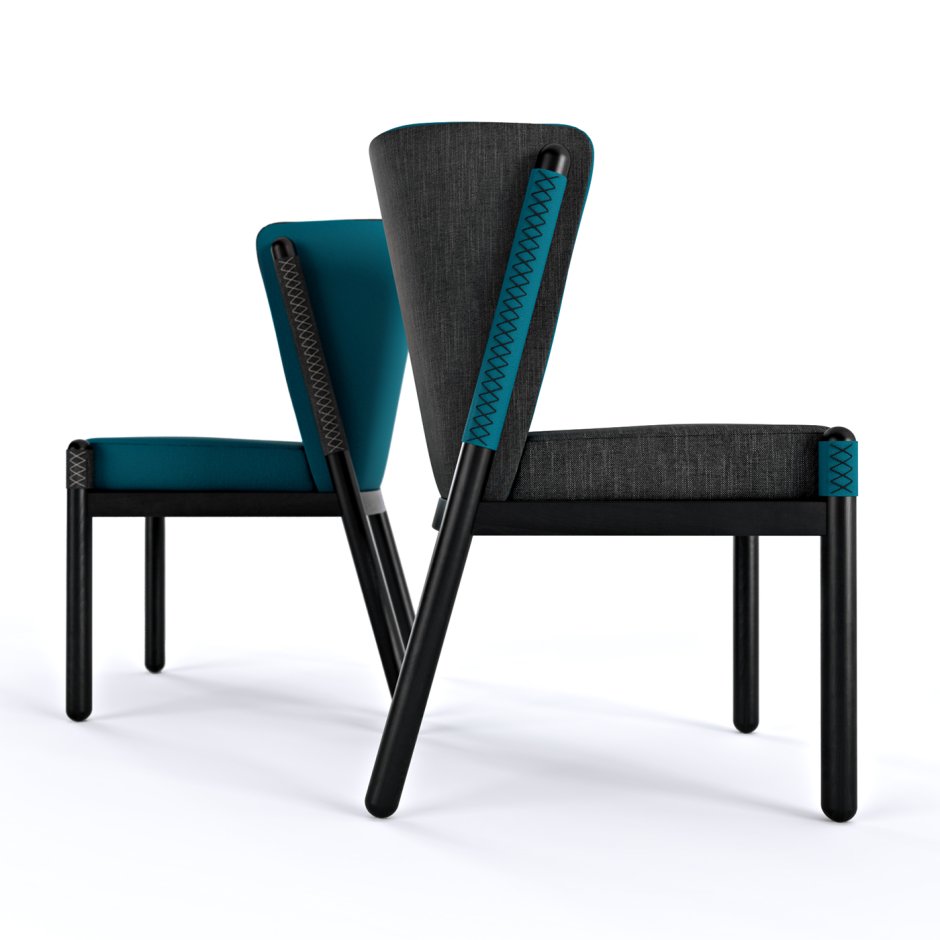 Стул из разных материалов