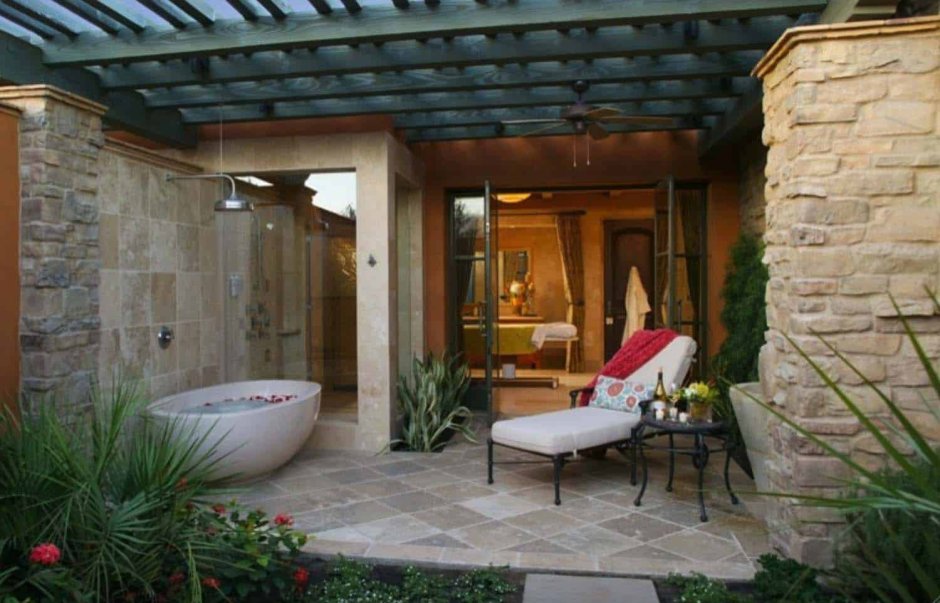 Ванная комната в деревянном доме