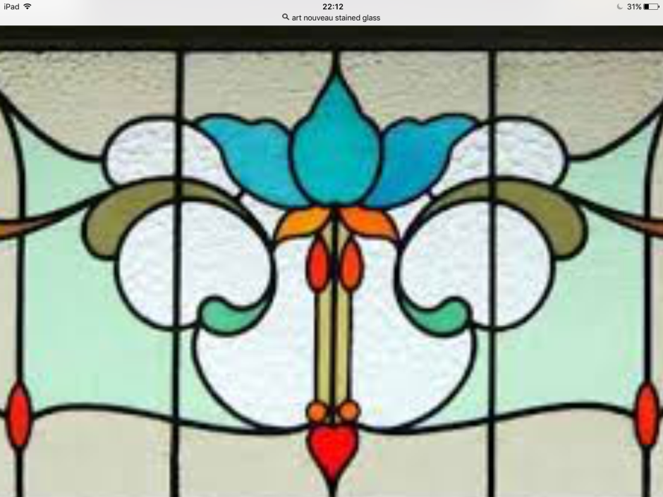 Витраж на узкое стекло