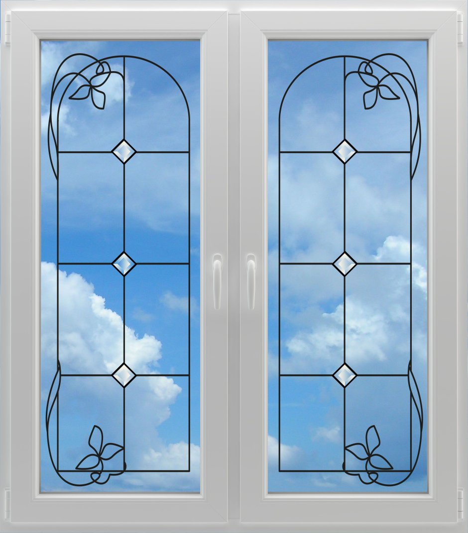 Окна витражи пластиковые