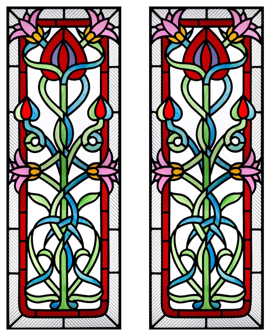 Витражи Модерн и ар нуво