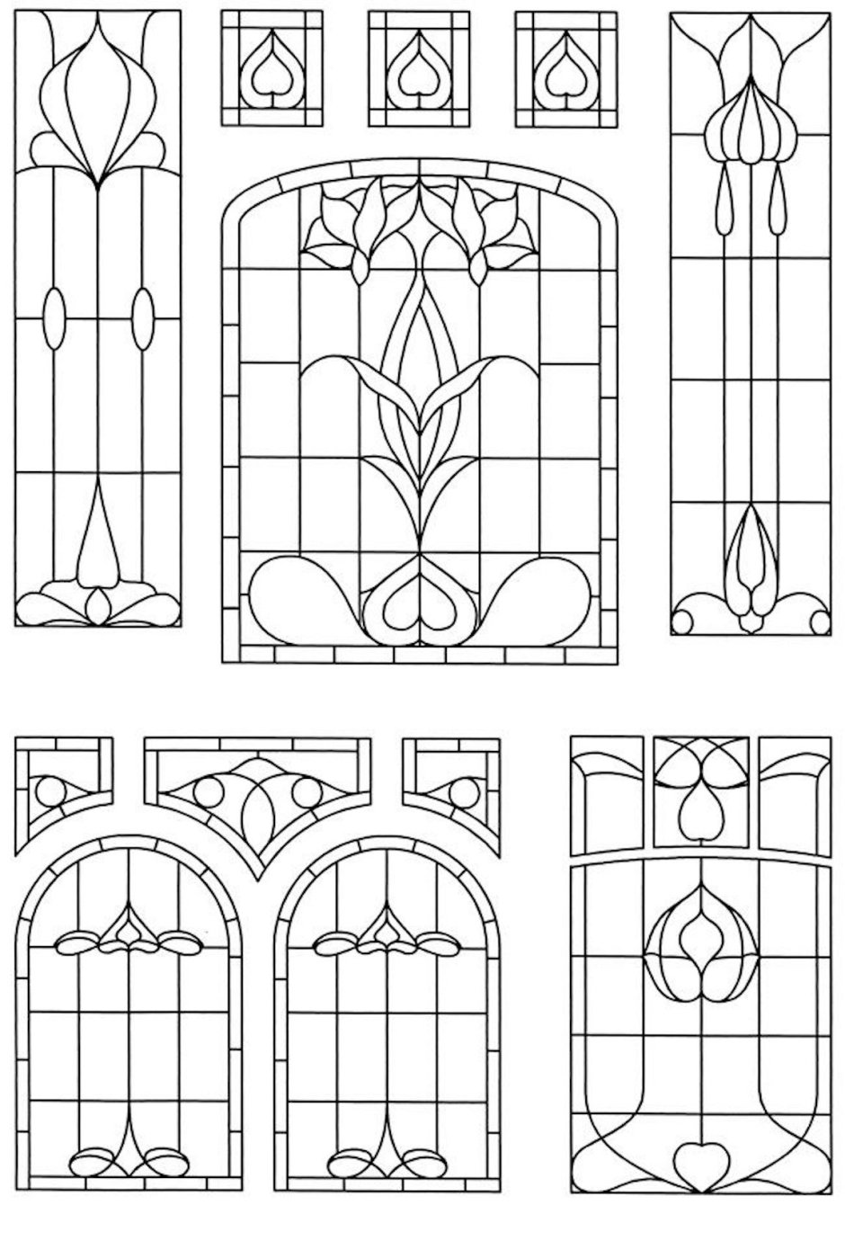 Эскиз витража для окна