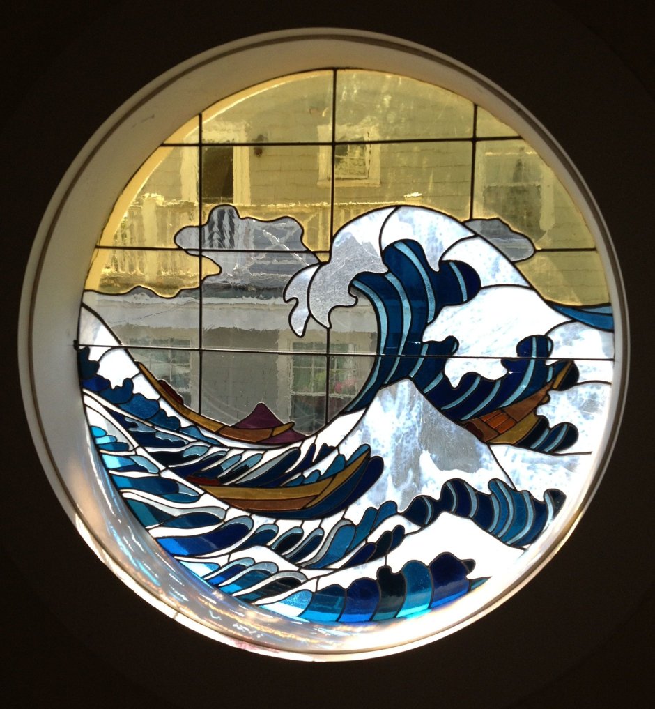 Круглое витражное окно