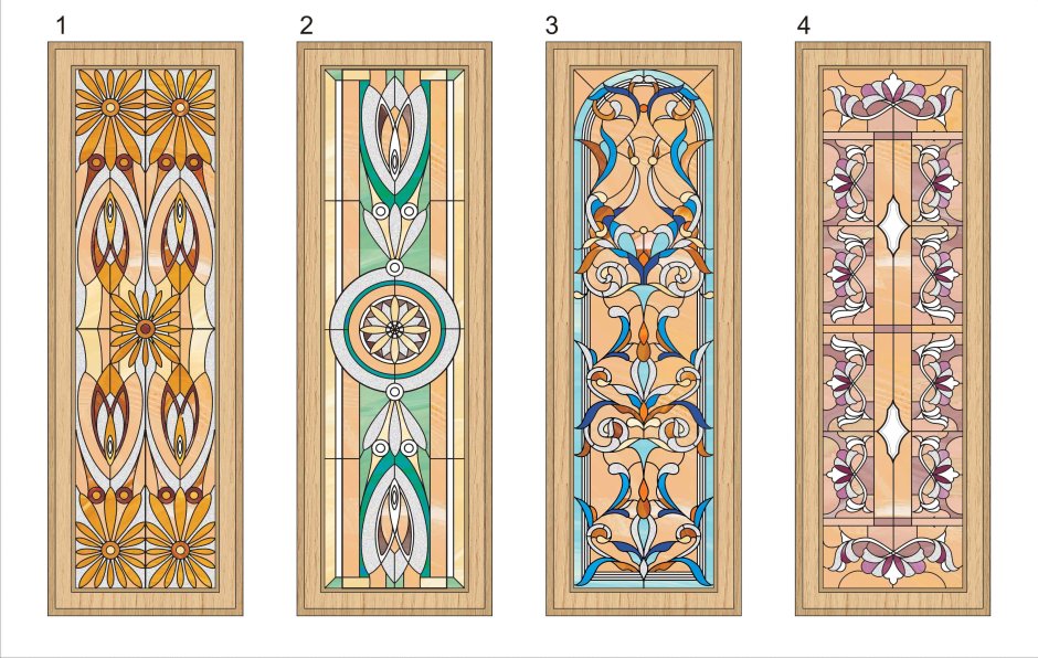 Трафарет для росписи вазы