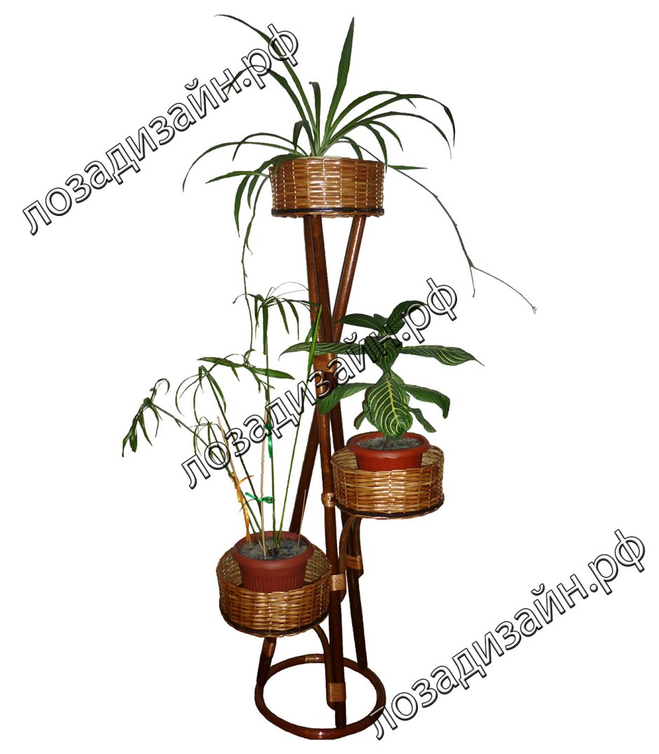 Плетеные стойки для цветов