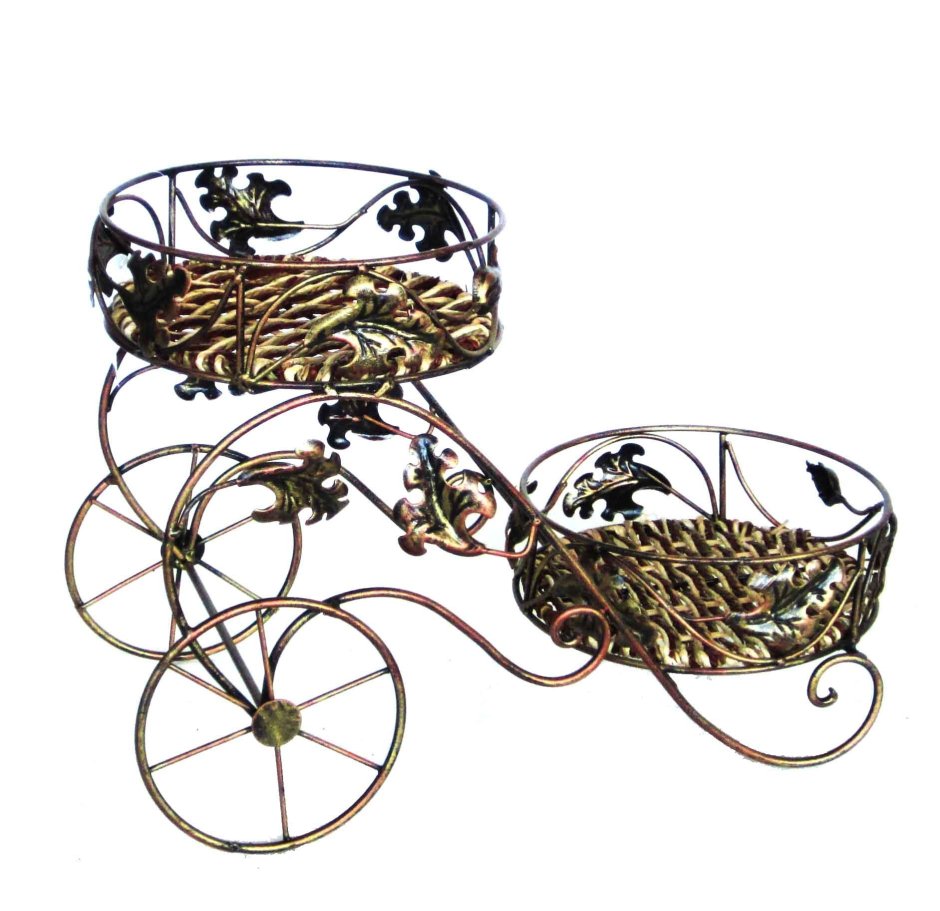 Подставка под цветы из ротанга напольная