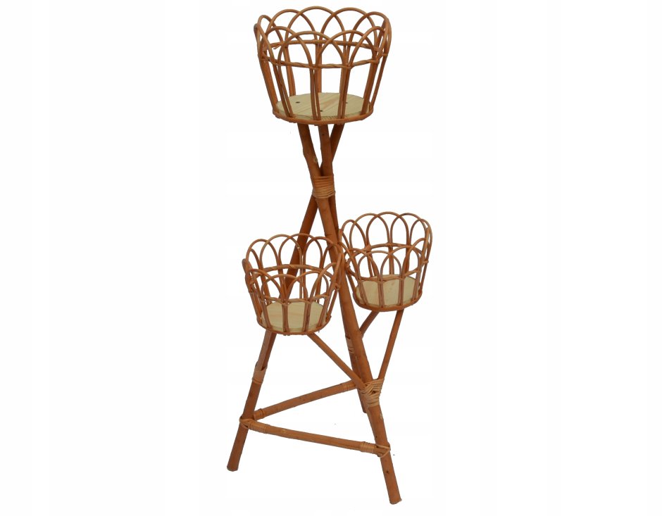 Подставка для цветов напольная плетеная