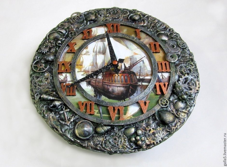 Часы настенные парусник