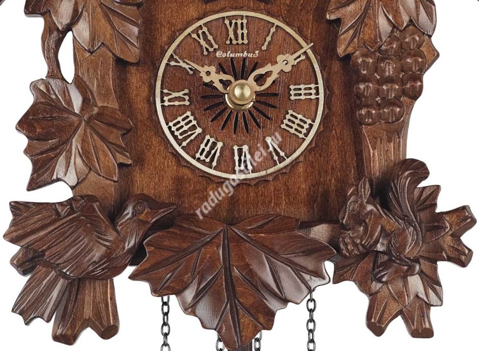 Настенные часы с кукушкой Columbus "белка" CQ-052c