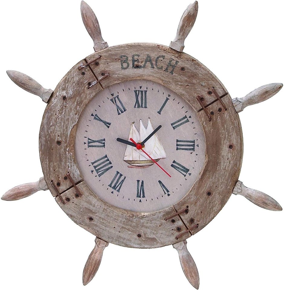 Часы в виде корабля настенные