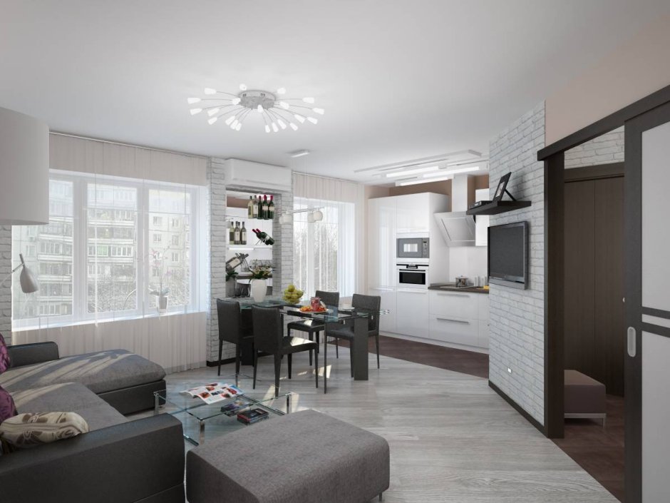 Стильная маленькая гостиная