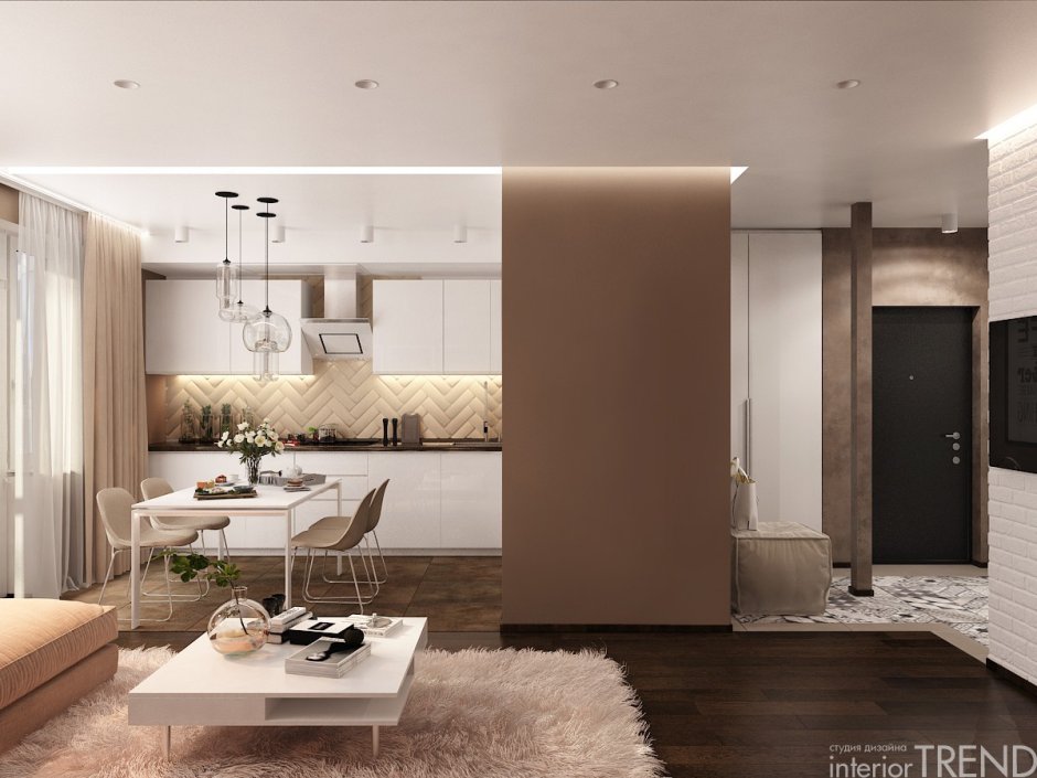 Дискавери дизайн трехкомнатной квартиры