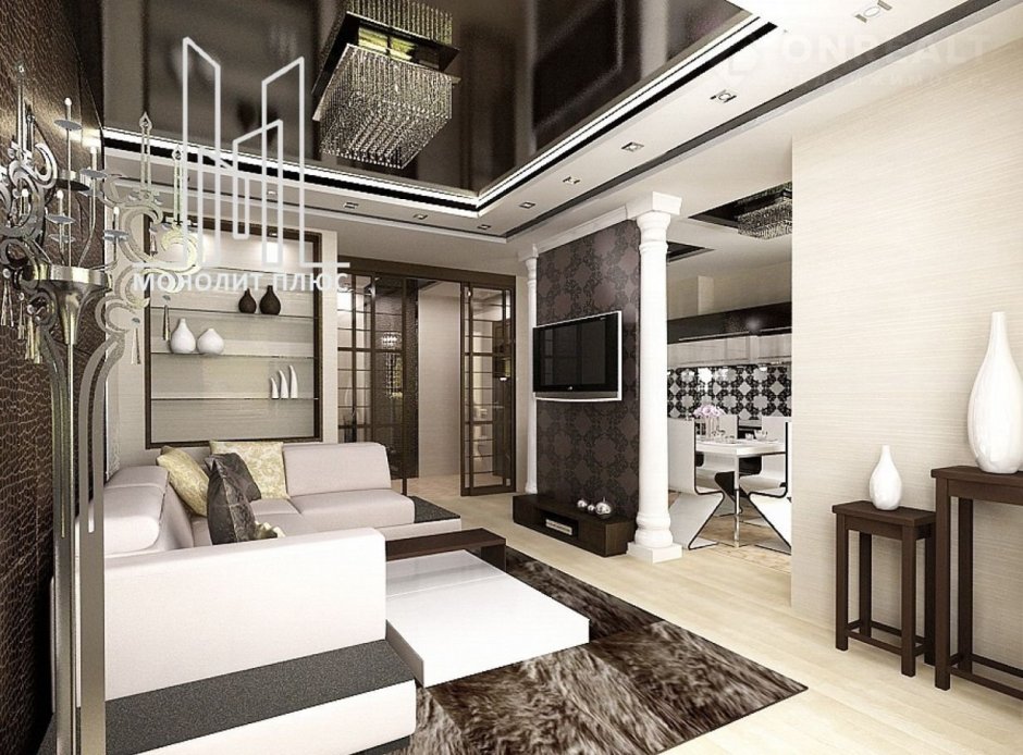 Интерьер 3х комнатной квартиры