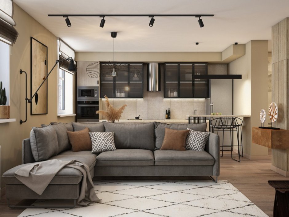 3ds Max интерьер гостинная