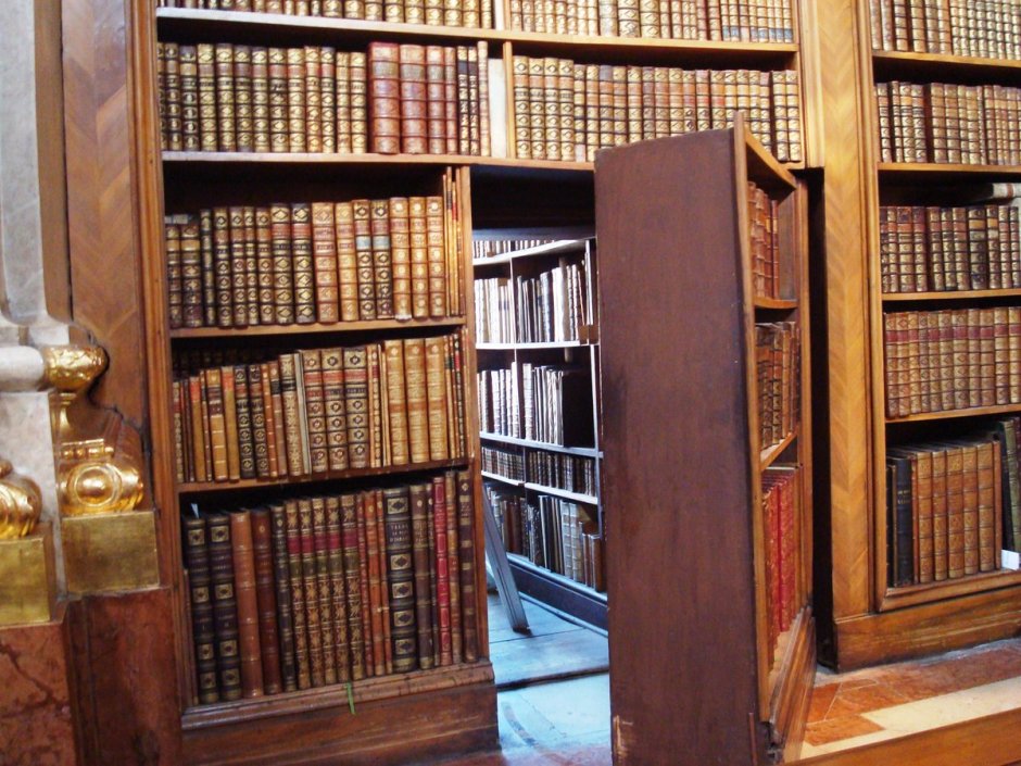 Старый книжный шкаф