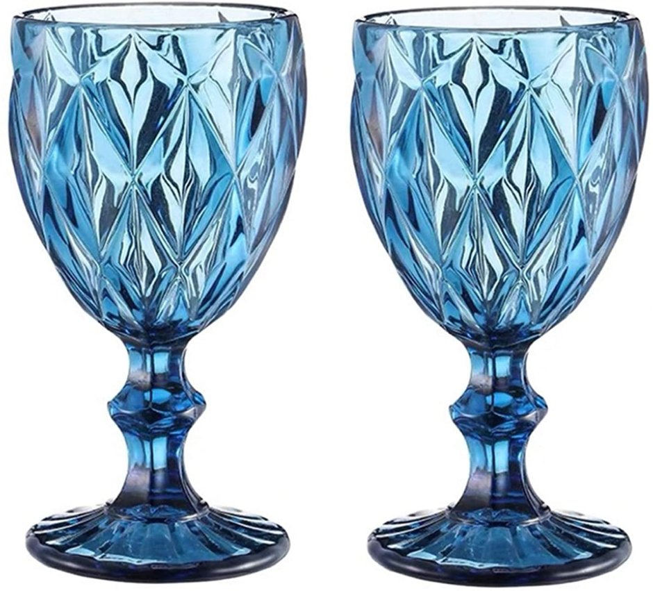 Бокалы винтаж из цветного стекла