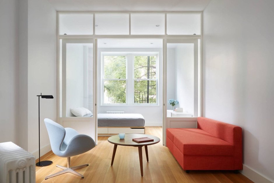 Окна с горизонтальным импостом снизу