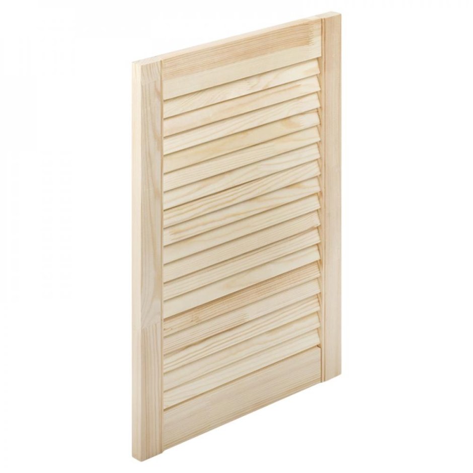 Дверка жалюзийная 605х394х20 мм хвоя сорт а