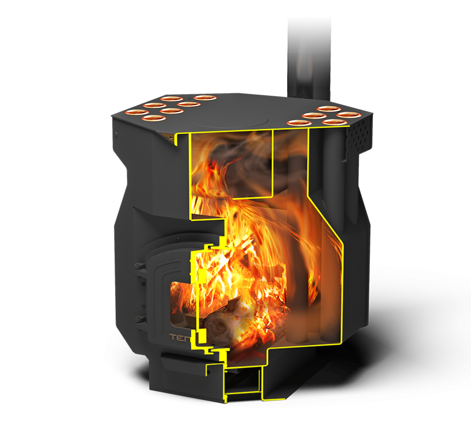 Отопительная печь Теплодар топ-драйв-150