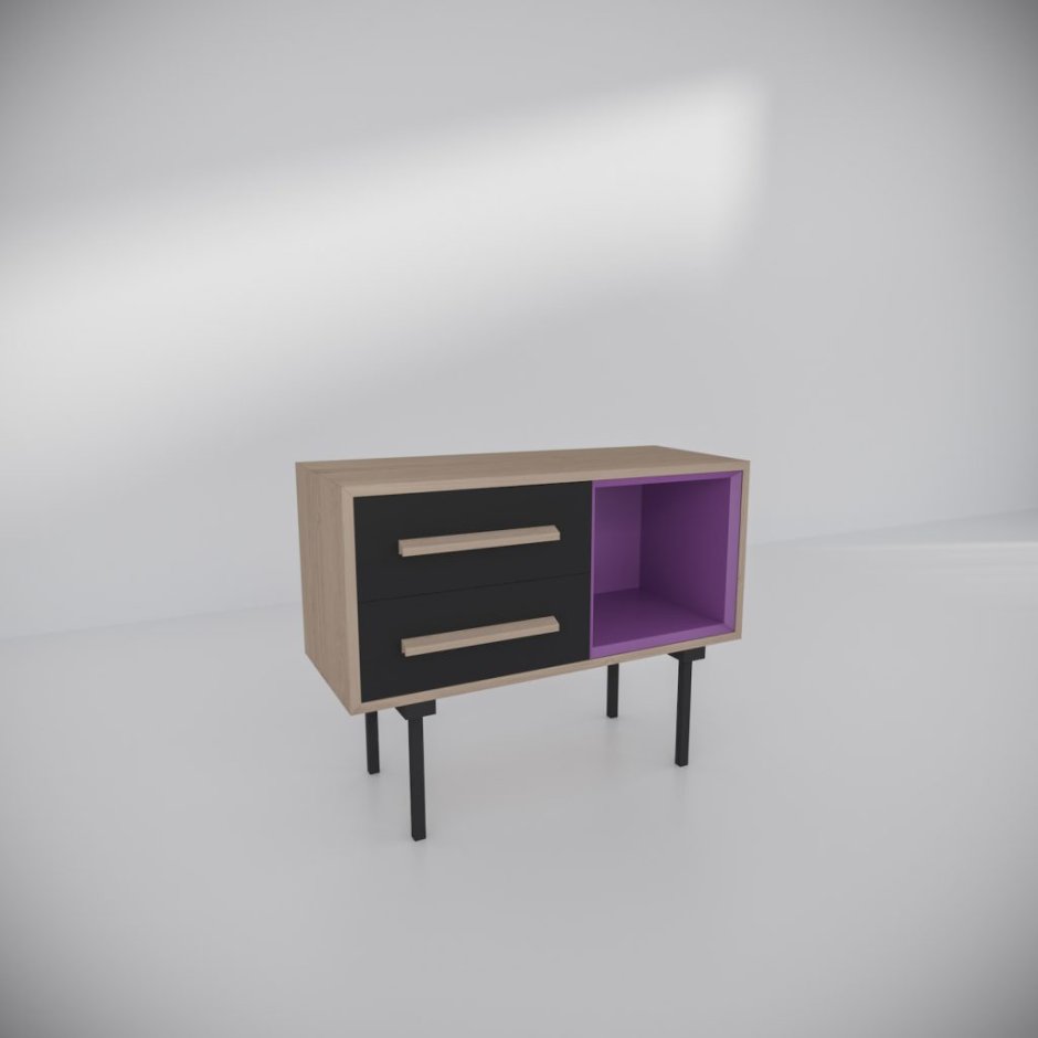 Фиолетовая тумбочка