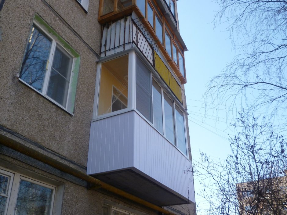 Балкон хрущевка остекление