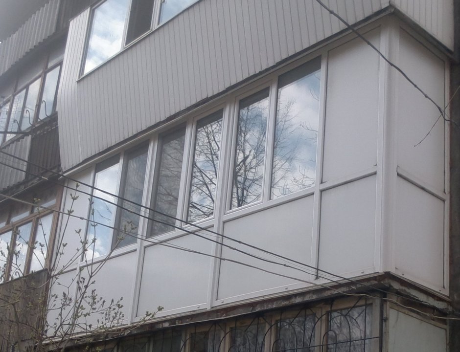 Остекление балконов п44т утюжок